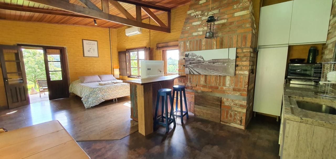 加里波第Loft No Campo Proximo Ao Vale Dos Vinhedos别墅 外观 照片